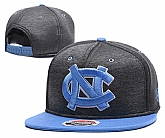 North Carolina Tar Heels Team Logo Gray Blue Adjustable Hat GS